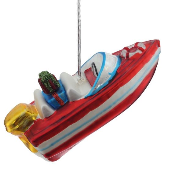 Украшение новогоднее "Катер", L13 W6 H6 см
