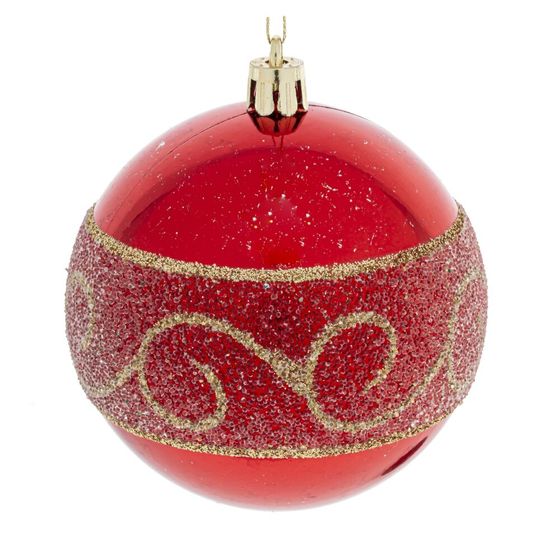 Набор из 12шт Украшение новогоднее "Шар", D 8 см, L35 W27 H8,5 см