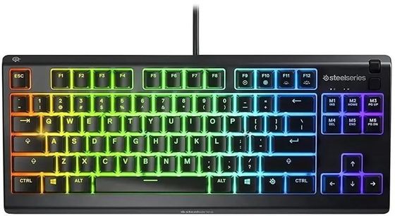 Клавиатура Steelseries Apex 3 TKL RU LED игровая проводная черный (64817)