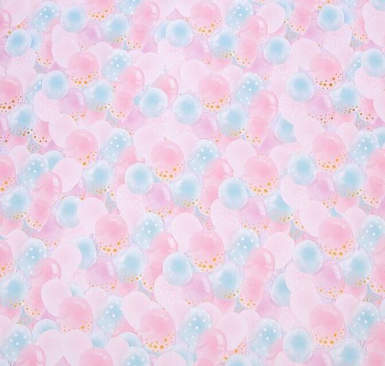 !09 Бумага упаковочная (набор 3 листа) глянцевая «Шарики», 70 × 100 см.