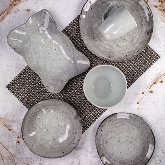 Салатник STONE серый 15см