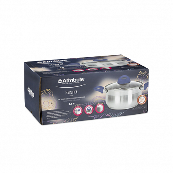 Кастрюля с крышкой MAGNIFICA Basic 3.5л
