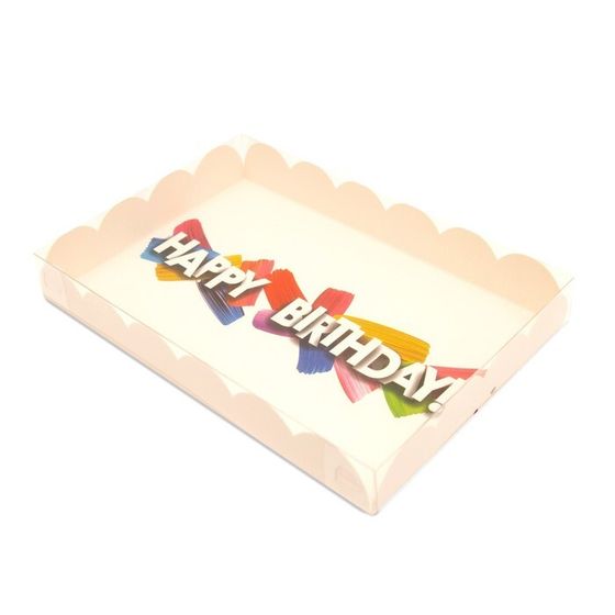 Коробочка для печенья, &quot;Поздравляю!&quot;, 22 х 15 х 3 см