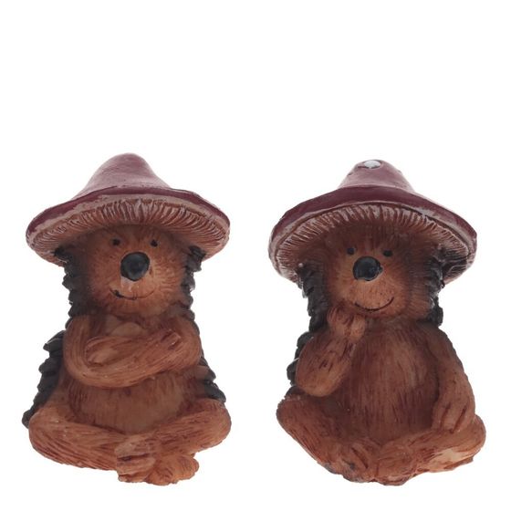 Фигурка декоративная &quot;Ежик&quot;, Д3,5 Ш3,5 В4,5 см, 2в.
