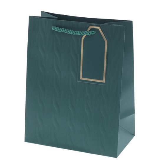 Пакет подарочный (бумага 210г/м2, блок 12шт), L18 W10 H23 см, 8в.