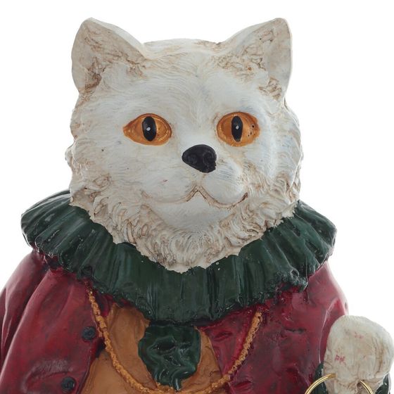 Фигурка декоративная &quot;Кот&quot; с часами, L14 W13 H41 см