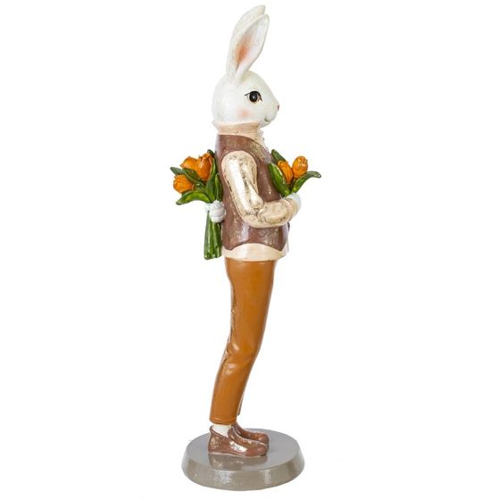 Фигурка декоративная "Заяц", L8 W8,5 H28,5 см