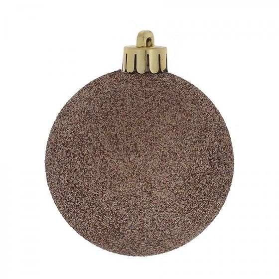 Набор из 40шт, Украшение новогоднее Шар &quot;Молочный шоколад&quot;, D3/4/5/6 см, L14 W14 H26 см