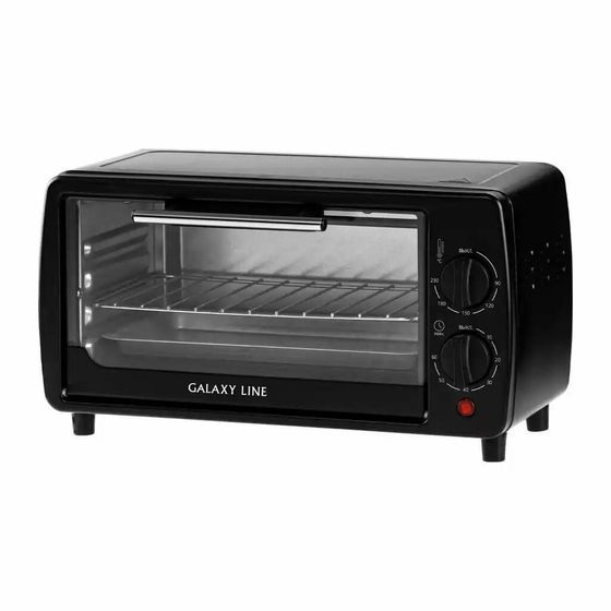 Мини-печь Galaxy LINE GL2626 черный 10л 1000Вт