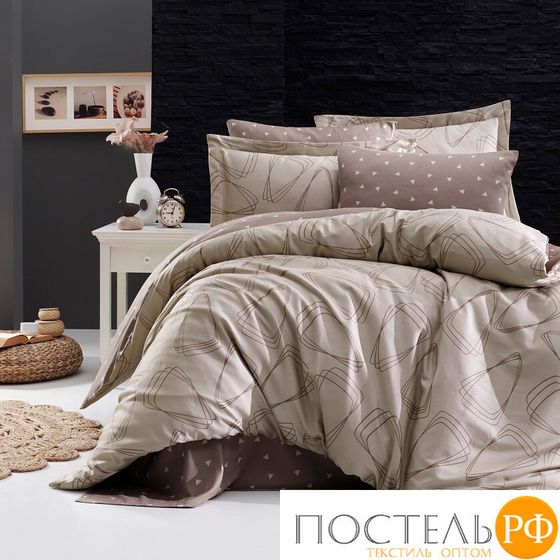 11031 КПБ DO&amp;CO Сатин DELUX 200*220 (50*70/2) (70*70/2) ROVENA бежевый