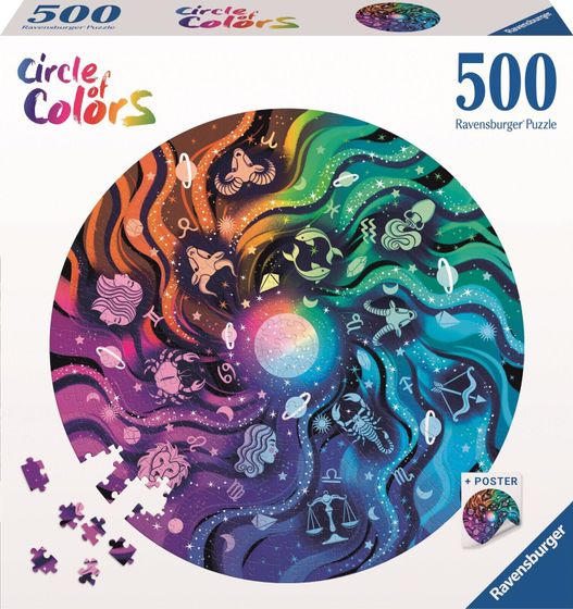 Ravensburger Puzzle 500 elementów Paleta kolorów Astronomia