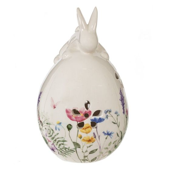 Фигурка декоративная &quot;Заяц на яйце&quot;, L9 W9 H15 см