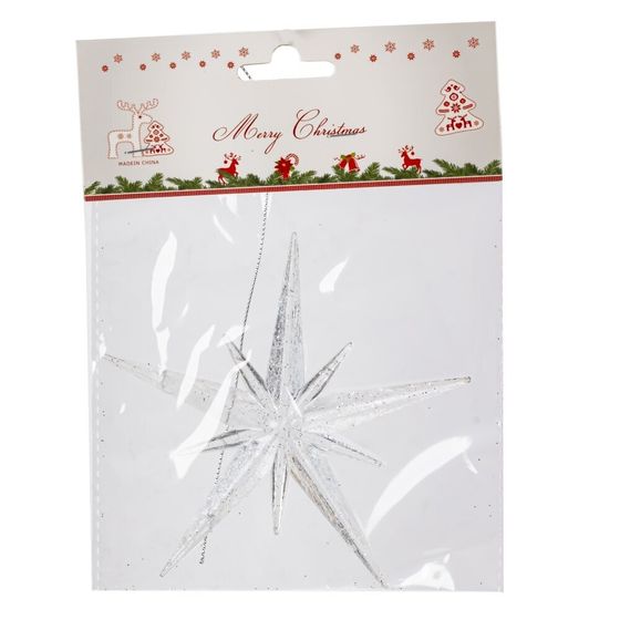 Украшение новогоднее &quot;Звезда&quot;, L11,5 W1 H11,5 см