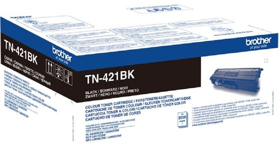 Картридж лазерный Brother TN421BK черный (3000стр.) для Brother HL-L8260/8360/DCP-L8410/MFC-L8690/8900