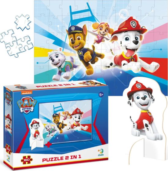 Dodo *****Puzzle 60el Paw Patrol z figurk.DOB5574 05574