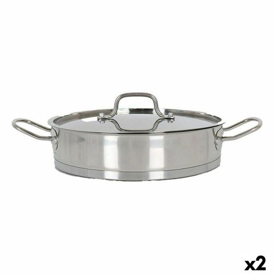 Кастрюля со стеклянной крышкой Quttin 6 L Ø 32,8 cm (2 штук)