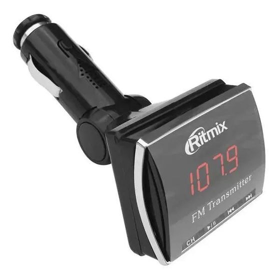 Автомобильный FM-модулятор Ritmix FMT-A750 черный SD/MMC USB