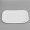 !09 Тарелка одноразовая (набор 50 штук) «Белая» прямоугольная, картон, 13 х 20 см.