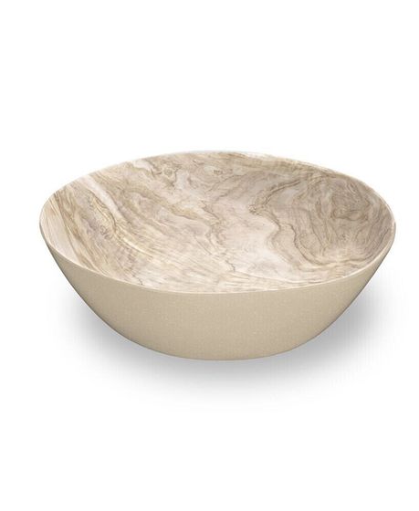 12&quot; Faux Real Desert Wood Bowl, 142 oz