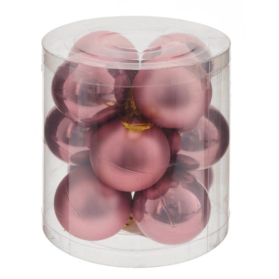 Набор из 12шт Украшение новогоднее &quot;Шар&quot;, D 4 см, L4 W4 H5 см