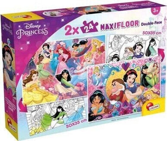 Lisciani LISCIANI DISNEY PUZZLE MAXIFLOOR 2 X 24 PRINCESS