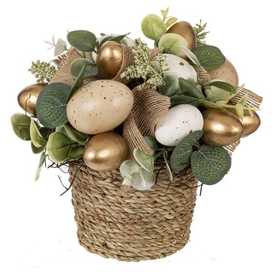 Цветочная композиция &quot;Пасхальная&quot;, L19 W17 H19 см