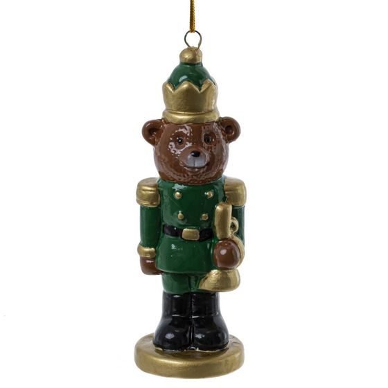 Украшение новогоднее "Медведь-гвардеец", L4 W4 H11,5 см, 2в.