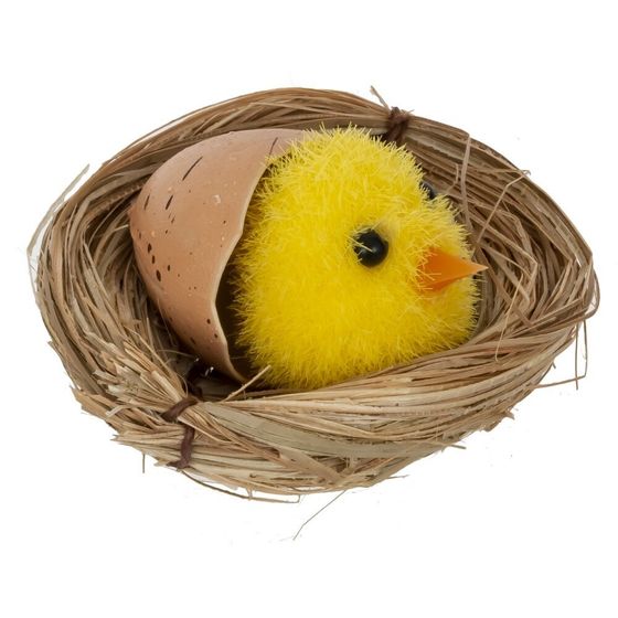 Набор из 6 изделий декоративных &quot;Гнездо пасхальное&quot;, L16 W10 H3 см