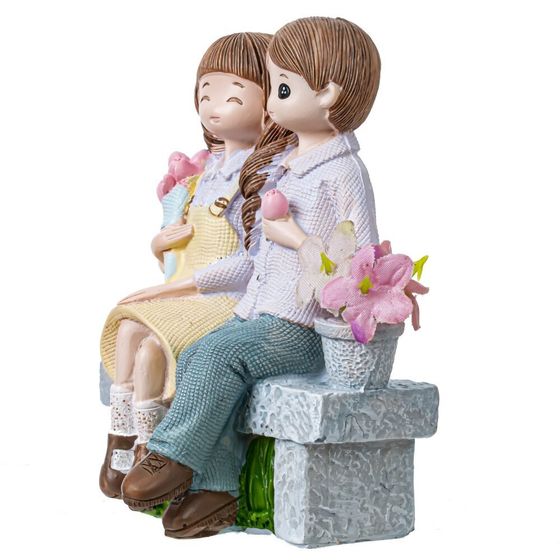 Фигурка декоративная &quot;Пара&quot;, Д8,5 Ш6 В10,5 см