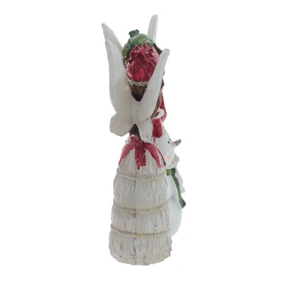 Фигурка декоративная &quot;Феи и снеговик&quot;, L8 W3,5 H10 см