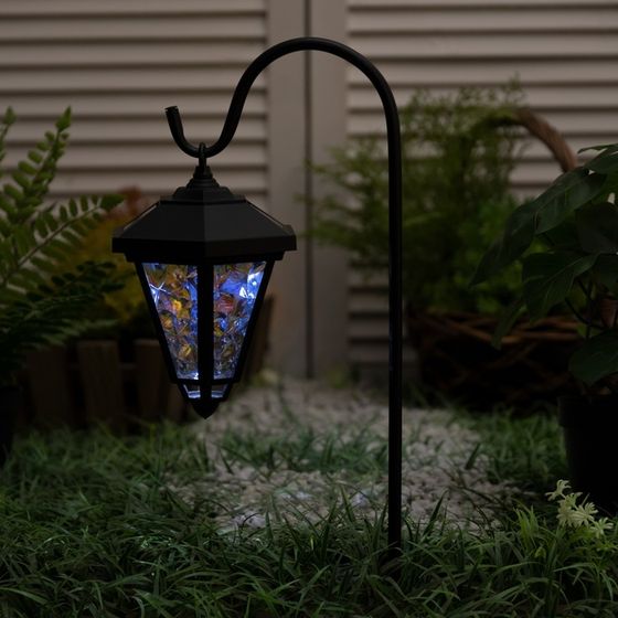 Светильник на солнечной батарее &quot;Еврогарант&quot;, &quot;Фонарь&quot; 16.5x85 см, IP44, 1 LED, БЕЛЫЙ