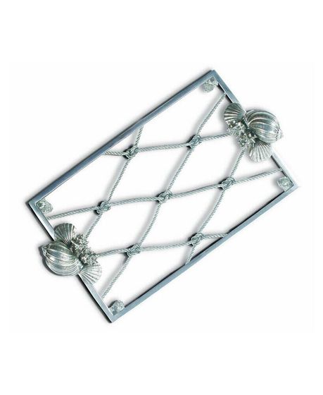 Стеклянный поднос Pewter Marine Ocean Life
