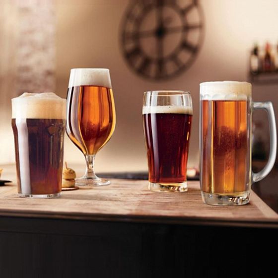 Набор стаканов ВРЕМЯ ДЕГУСТАЦИЙ КРАФТ БИР без декора 4шт