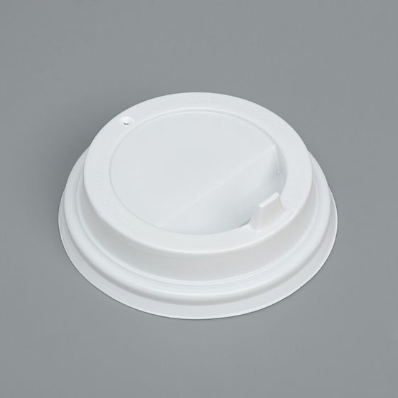 Крышка одноразовая для стакана  &quot;Белая&quot; диаметр 80 мм