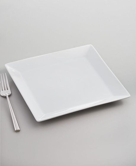 Whiteware Square Salad Plate, Created for Macy&#39;s