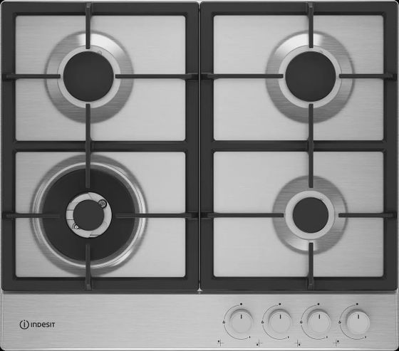 Газовая варочная панель Indesit THPM 642 WS/BL/I серый