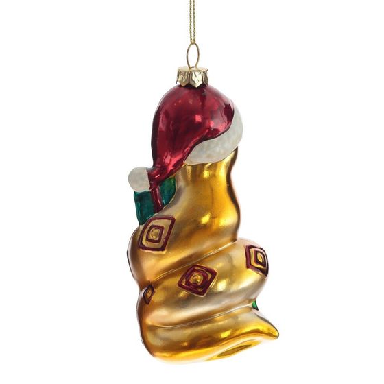 Украшение новогоднее &quot;Змея&quot;(цена  за один вид), L6 W6 H13,5 см, 4в.