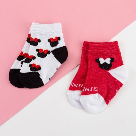 Набор носков &quot;Minnie&quot; Минни Маус, 2 пары, 10-12 см