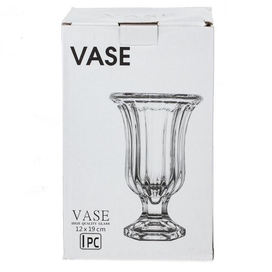 Ваза, 390 мл, L12 W12 H18,5 см