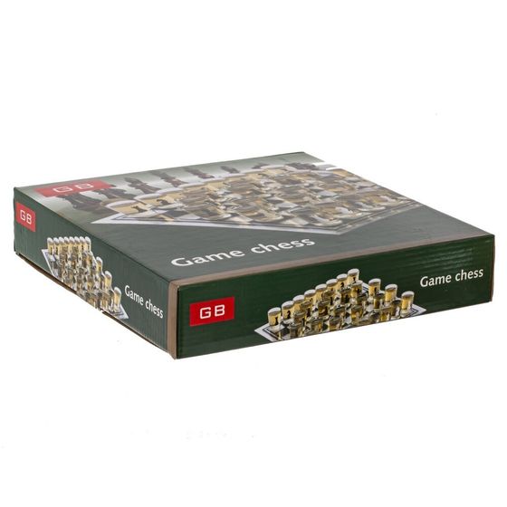 Игра настольная (питейная) &quot;Шахматы&quot;, L27 W27 H4 см