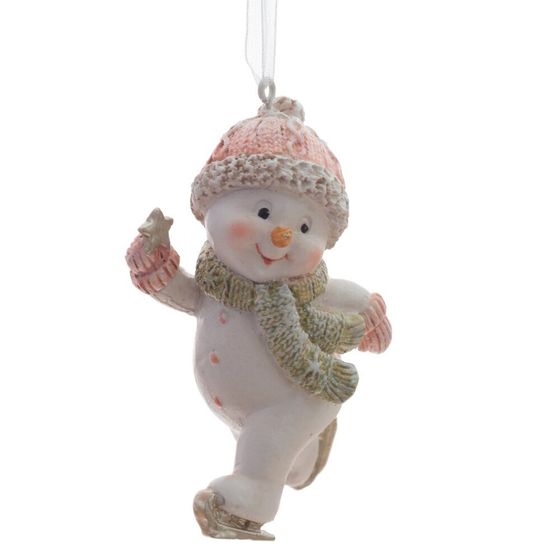 Изделие декоративное подвесное &quot;Снеговик&quot;, L4,5 W3 H7,5 см, 2в.