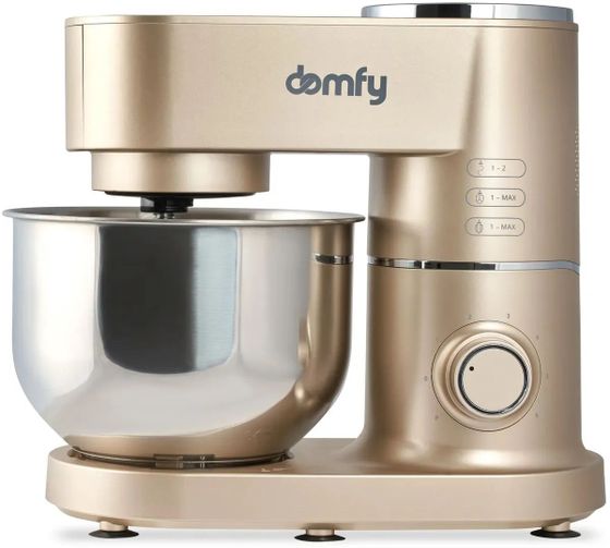 Миксер планетарный Domfy DSC-KM301 6л 1200Вт золотистый