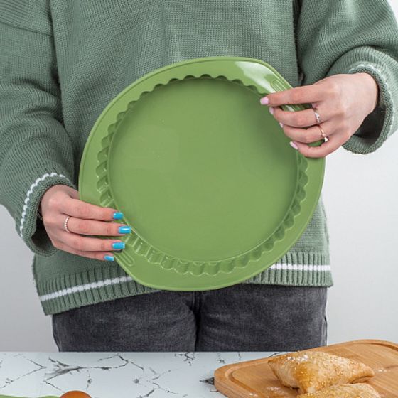 Форма для пирога OLIVE 27х29см с волнистым краем