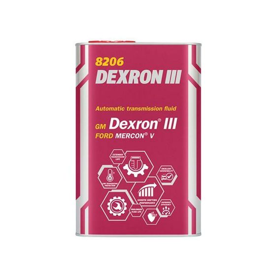 Жидкость для АКПП MANNOL Automatic Plus ATF D-III, GM DEXRON III, 1 л