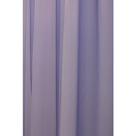 !09 Тюль "Мери" однотонная 300*280 см., цвет голубой , шторная лента