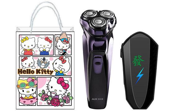 AUX AUX-84 Kitten Design Swivel Type Razors Electric Shaver Men&#39;s Rechargeable Replaceable Blades Washable Smart