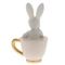 Фигурка декоративная "Заяц в чашке", L6,5 W5 H10 см