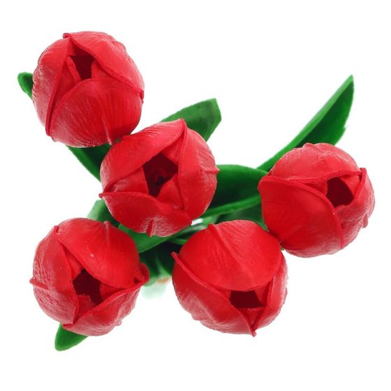 Цветы искусственные &quot;Букет Тюльпанов&quot; (Real Touch), L10 W10 H34 см