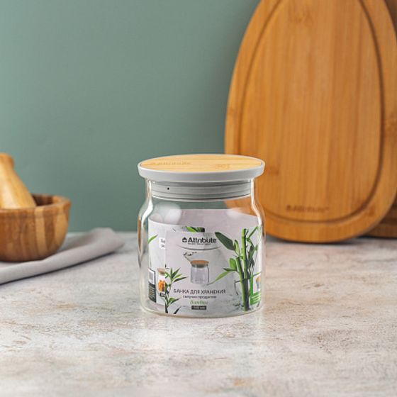 Банка для хранения сыпучих продуктов BAMBOO 500мл