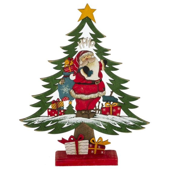 Фигурка декоративная "Ёлка",L25 W6 H30,5 см, 1 штука, дизайн микс